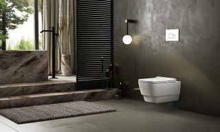 Подвесной унитаз Boheme Bello 971-W безободковый белый глянец